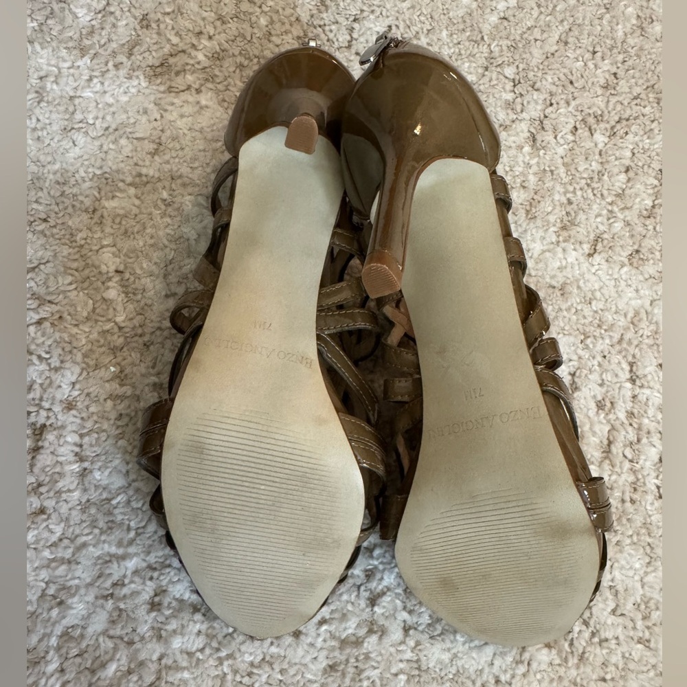 Enzo Angiolini Corbett caged style cut-out strappy high heels size 7.5 NWOT - Picture 5 of 5
